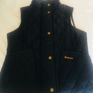 Barbour Navy Vest kids Large 10/11 like new